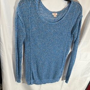 Mossimo Supply Co. Light Blue Open Knit Sweater